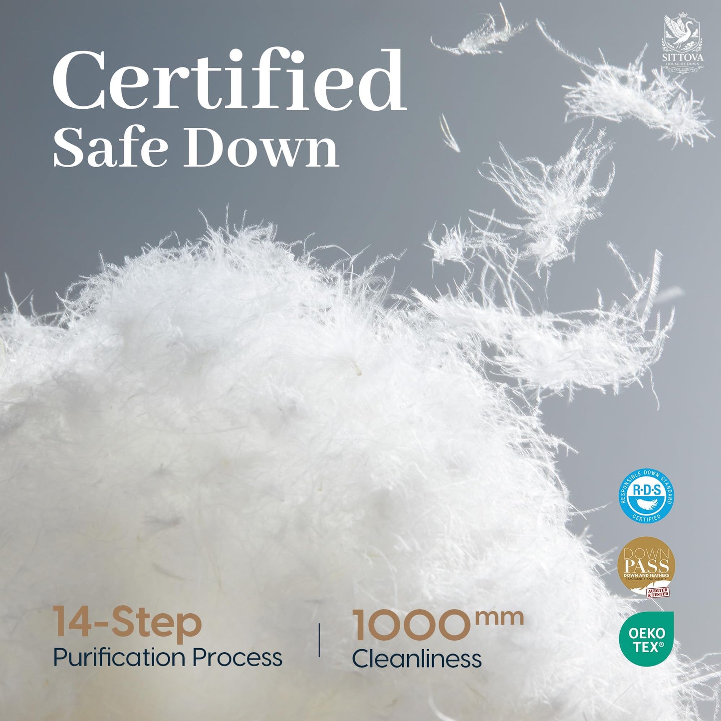 Goose Down Fiber Duvet Insert Soft Cooling Comfort