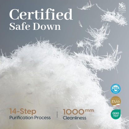 Goose Down Fiber Duvet Insert Soft Cooling Comfort