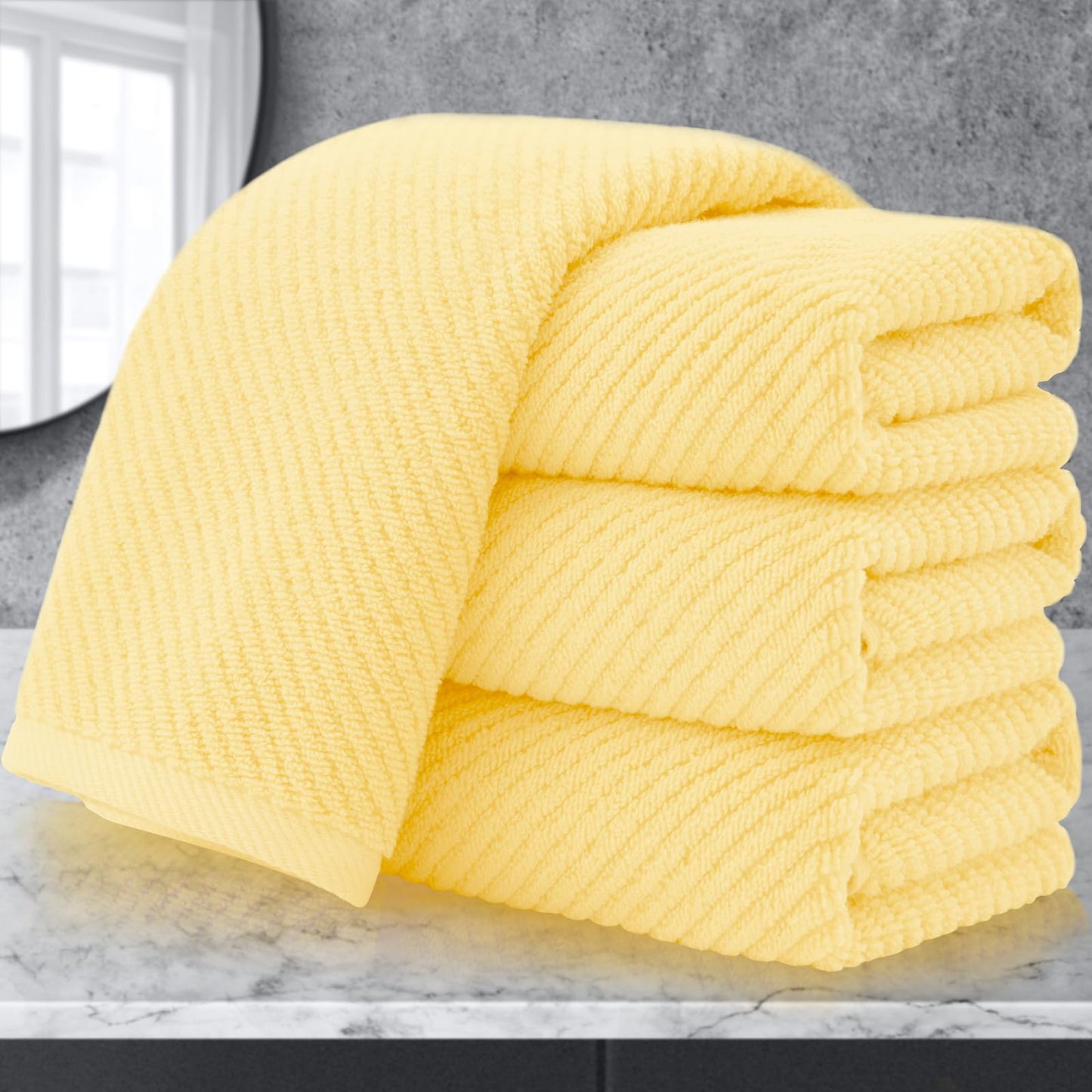 Cotton Bathroom Towel Gift Set 6-Piece Collection