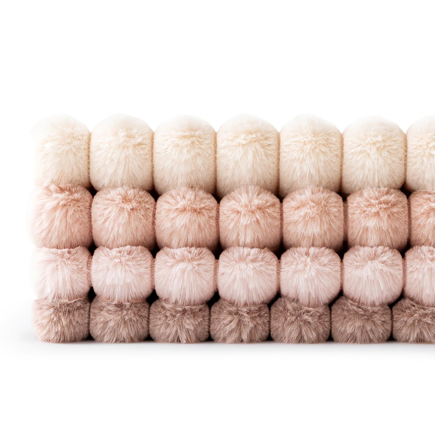 Fuzzy Striped Decorative Throw Pillows Set of 4
