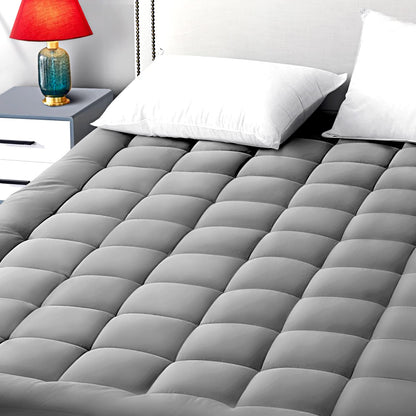 Cotton Pillow Top Mattress Pad Deep Pocket Cover