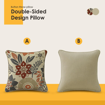 Outdoor Decorative Pillow Set for Patio Couch