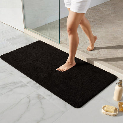 Ultra Soft Absorbent Bath Mat with Rubber Backing