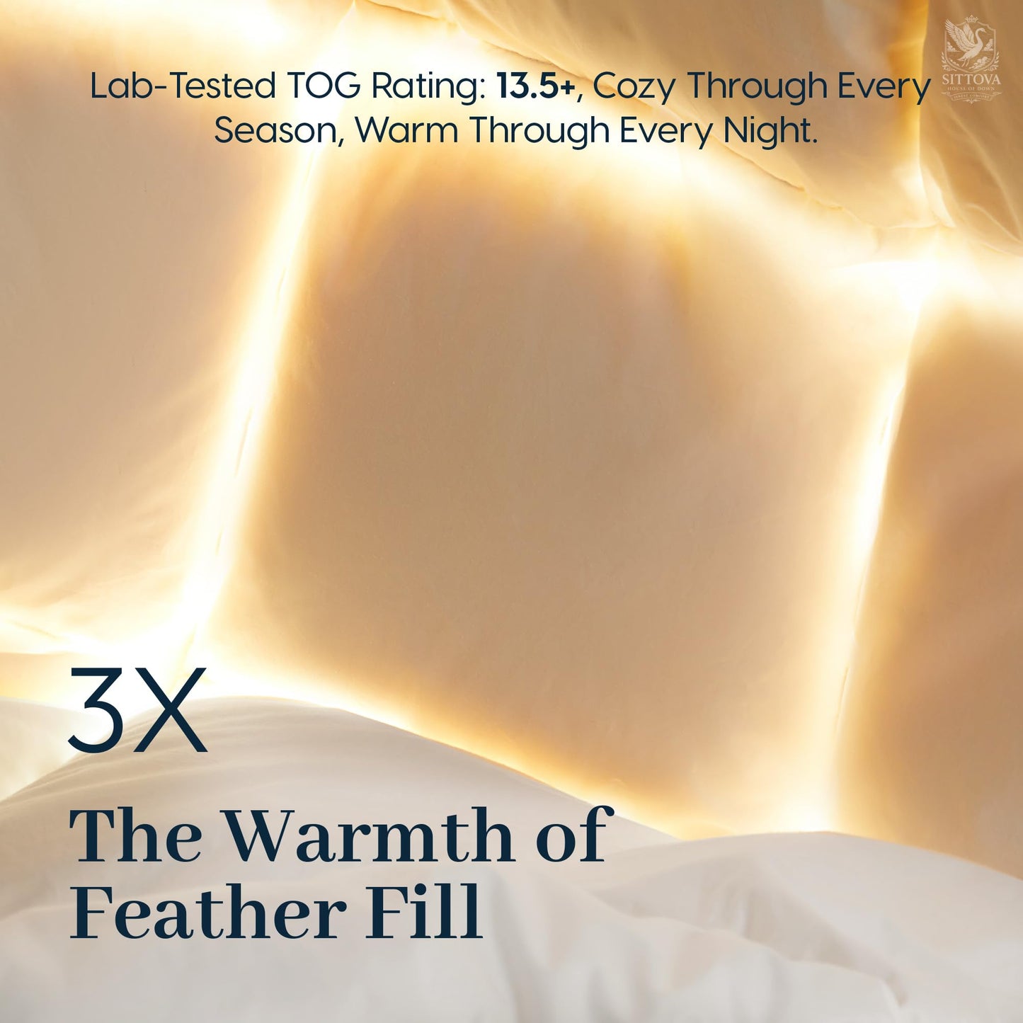 Goose Down Fiber Duvet Insert Soft Cooling Comfort