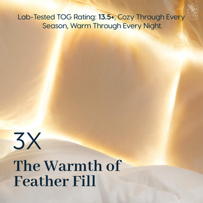Goose Down Fiber Duvet Insert Soft Cooling Comfort
