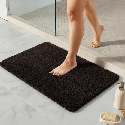 Ultra Soft Absorbent Bath Mat with Rubber Backing