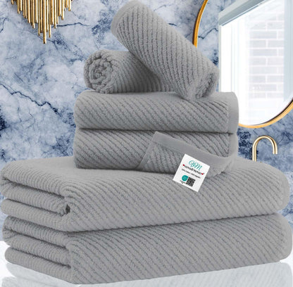 Cotton Bathroom Towel Gift Set 6-Piece Collection