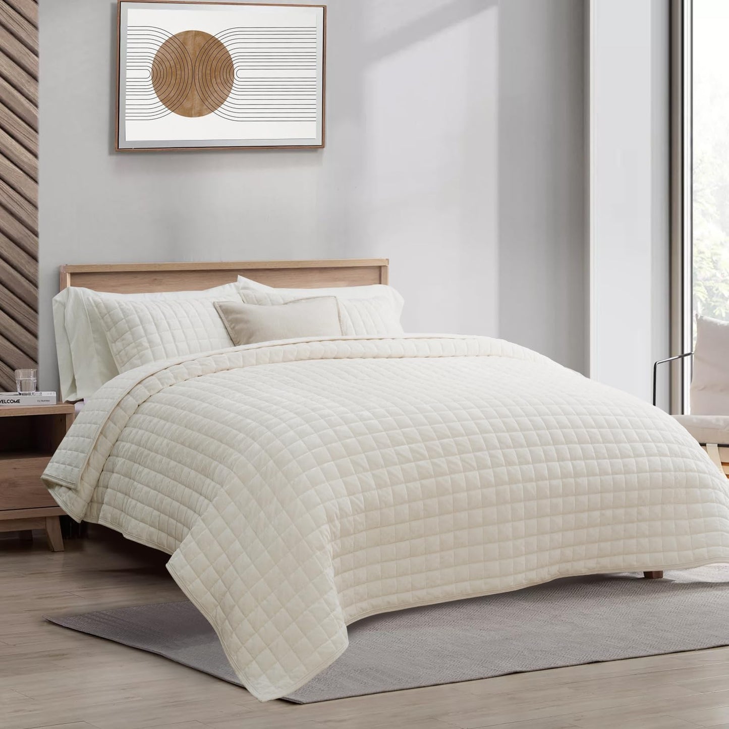 Luxury Velvet Quilt Set with Matching Pillow Shams