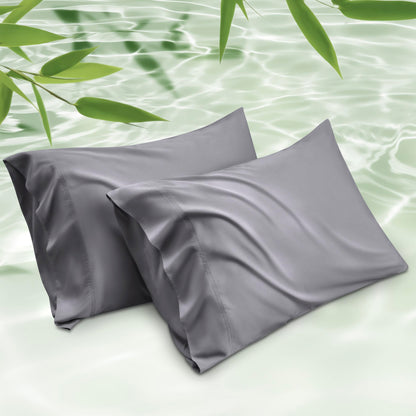 Cooling Bamboo Pillowcase Set Soft Breathable Cover