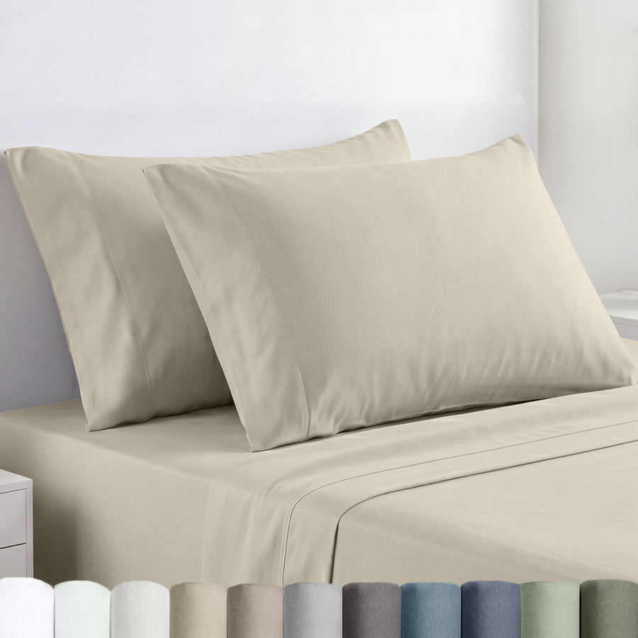 Egyptian Cotton, Soft and Crisp Percale Pillow Cases.