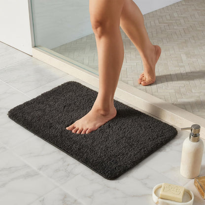 Ultra Soft Absorbent Bath Mat with Rubber Backing