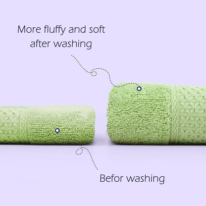 Cotton Hand Towel Set Assorted Colors 6-Pack
