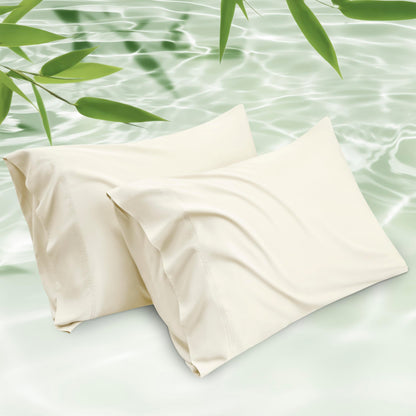 Cooling Bamboo Pillowcase Set Soft Breathable Cover