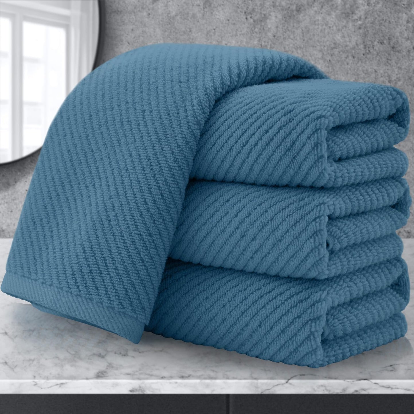Cotton Bathroom Towel Gift Set 6-Piece Collection
