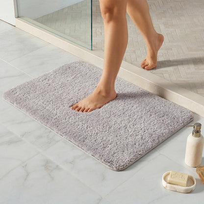 Ultra Soft Absorbent Bath Mat with Rubber Backing