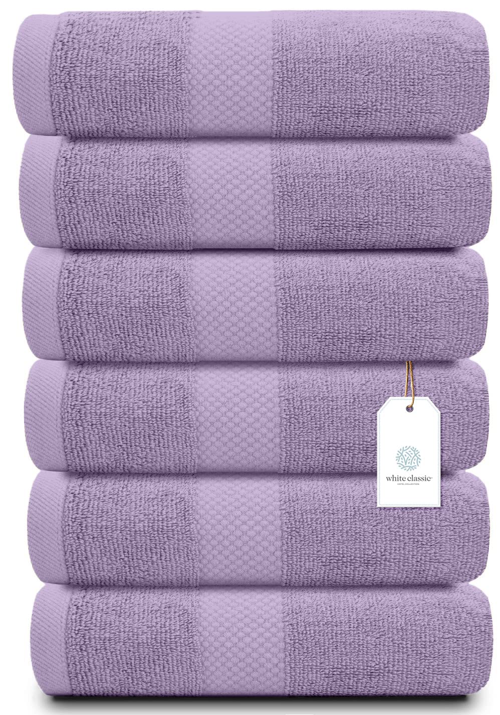 Luxury Cotton Hand Towel Set Hotel Spa 6-Pack