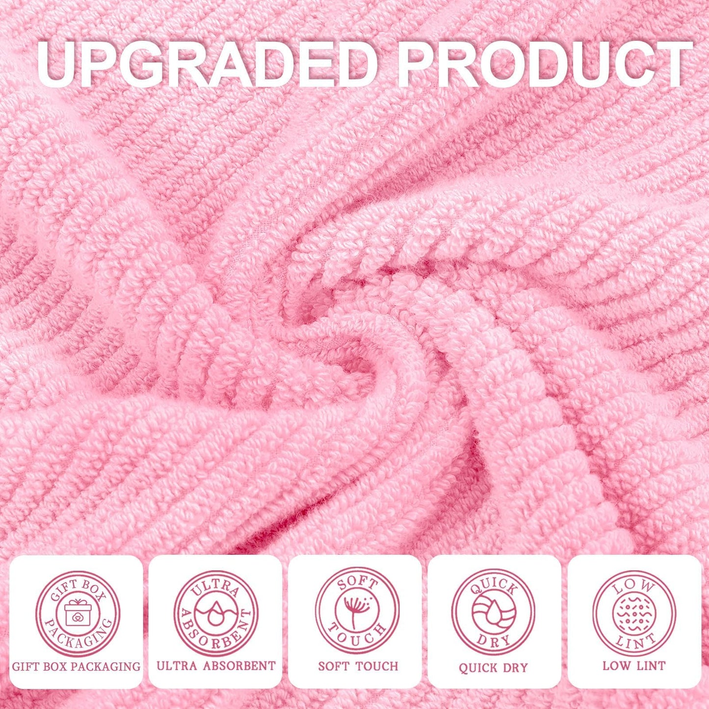 Cotton Bathroom Towel Gift Set 6-Piece Collection