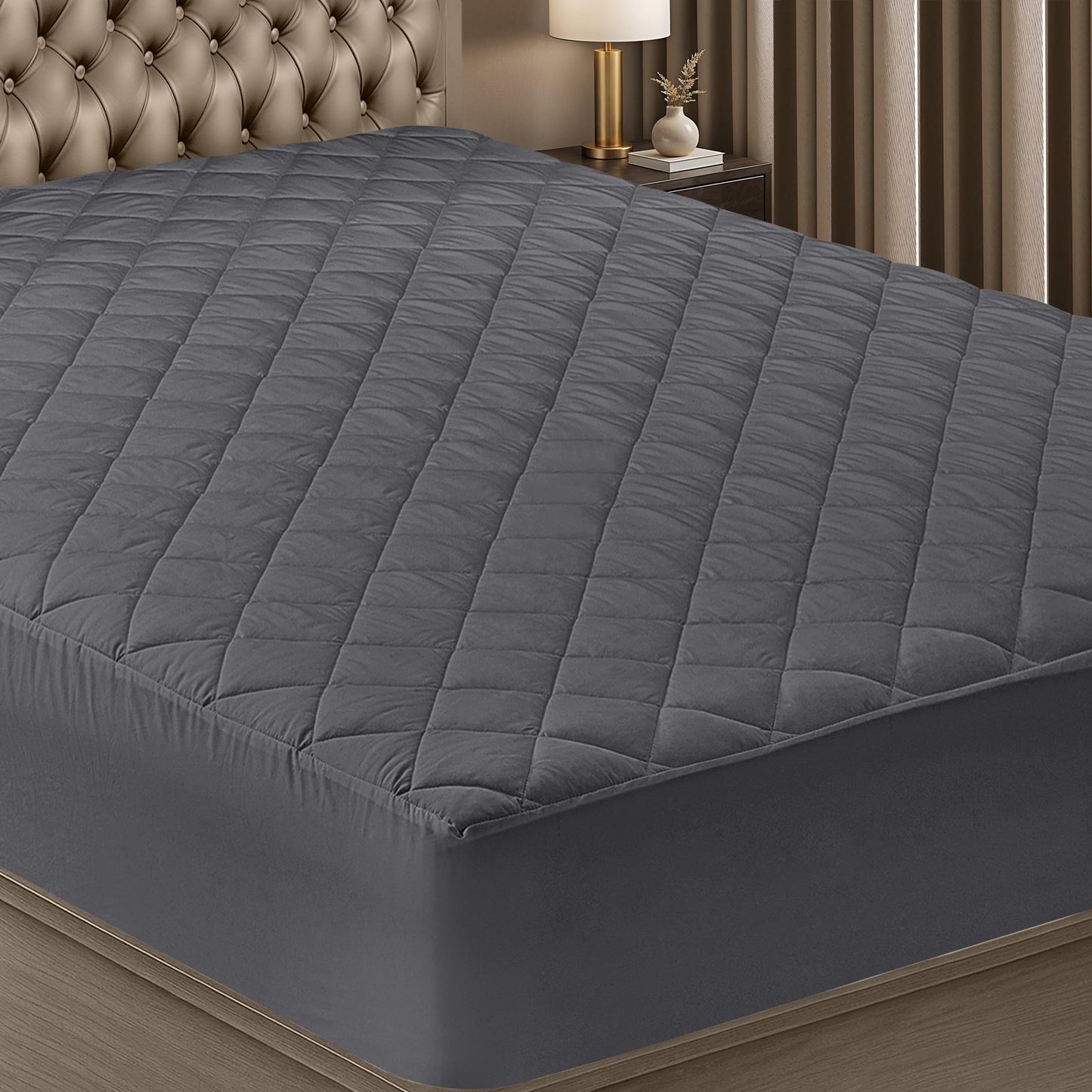 Quilted Mattress Pad Protector with Deep Pocket Fit