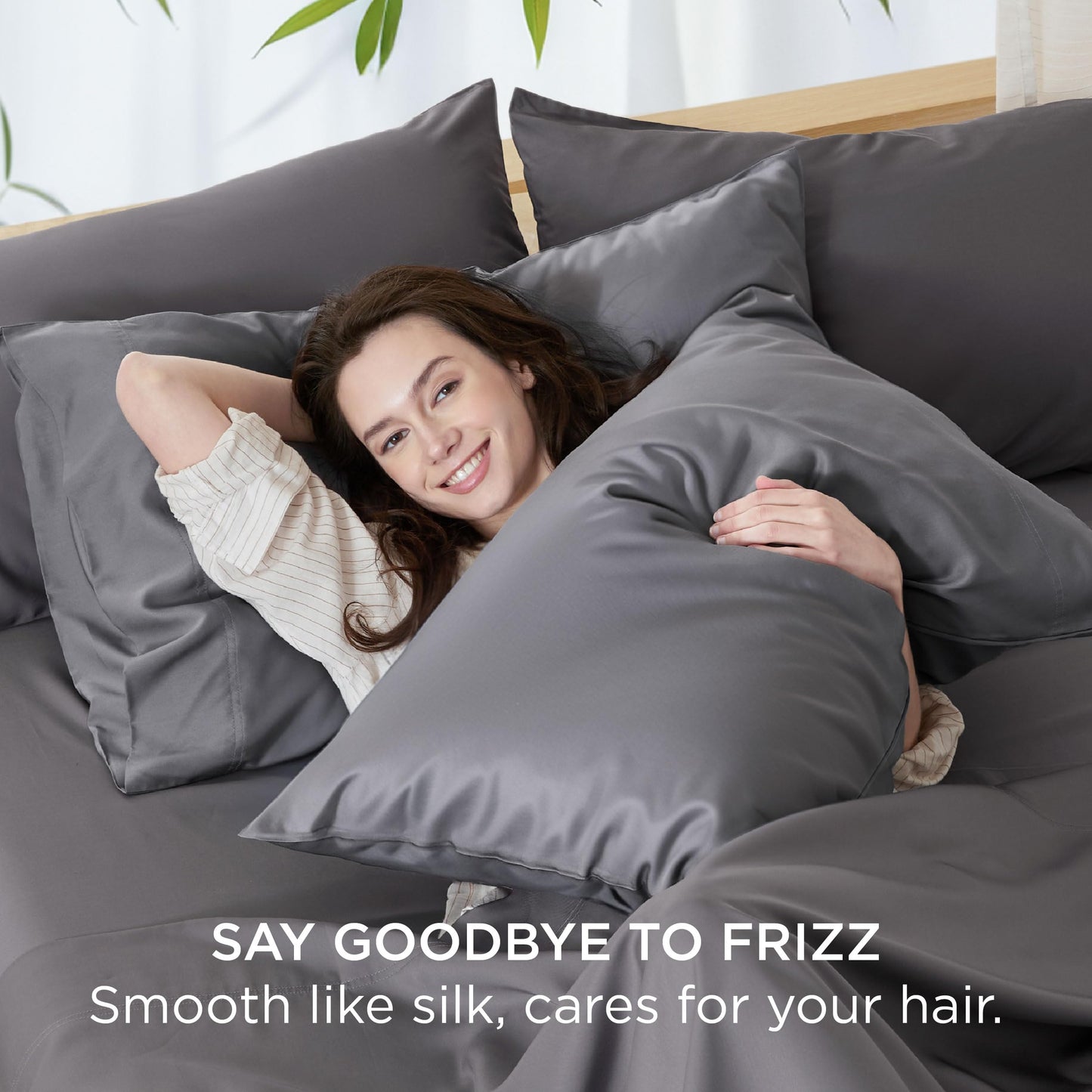 Cooling Bamboo Pillowcase Set Soft Breathable Cover