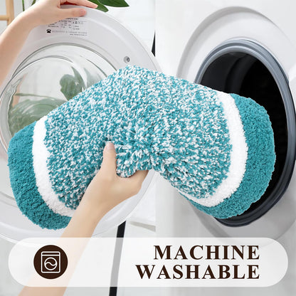 Microfiber Bath Rug Set with Plush Non-Slip Design