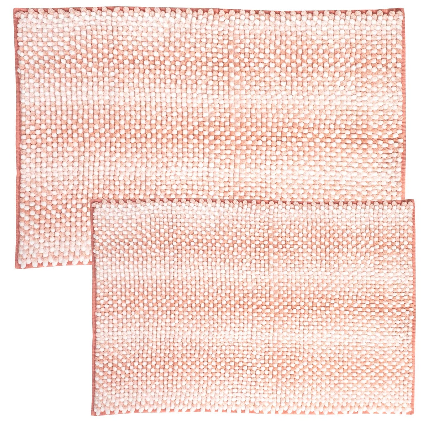 Butter Chenille Bath Rug Set with Non-Slip Backing