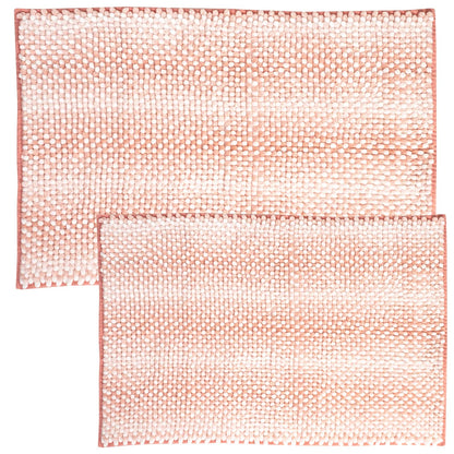 Butter Chenille Bath Rug Set with Non-Slip Backing