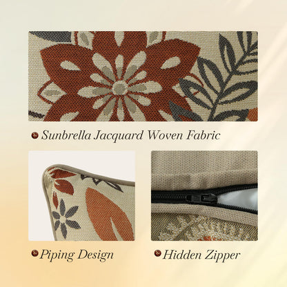 Outdoor Decorative Pillow Set for Patio Couch
