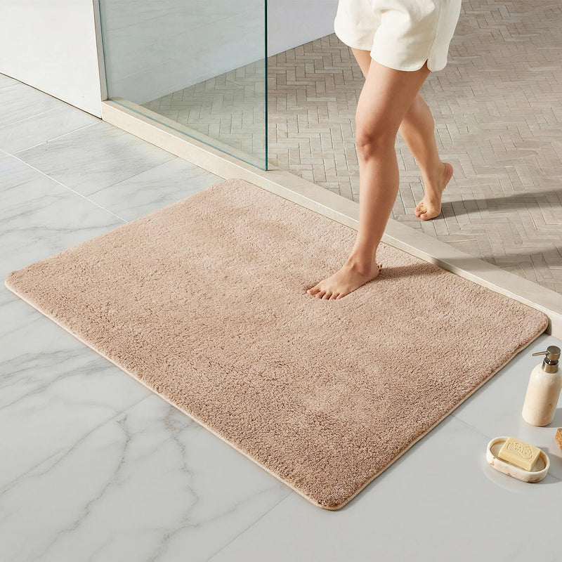 Ultra Soft Absorbent Bath Mat with Rubber Backing