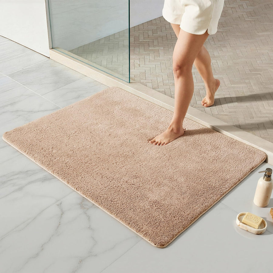 Ultra Soft Absorbent Bath Mat with Rubber Backing