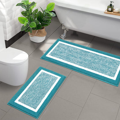 Microfiber Bath Rug Set with Plush Non-Slip Design