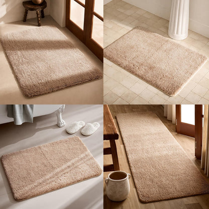 Ultra Soft Absorbent Bath Mat with Rubber Backing