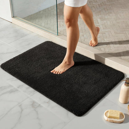 Ultra Soft Absorbent Bath Mat with Rubber Backing