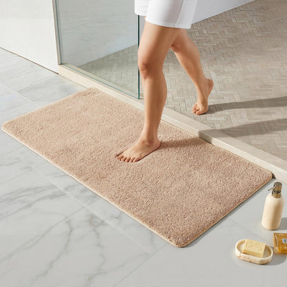 Ultra Soft Absorbent Bath Mat with Rubber Backing