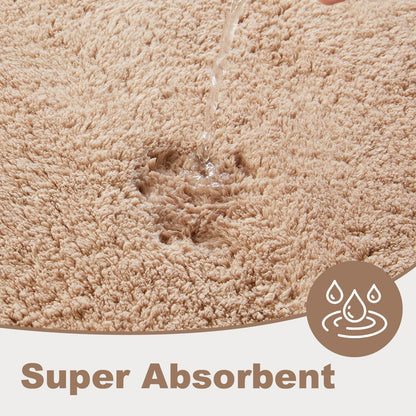 Ultra Soft Absorbent Bath Mat with Rubber Backing