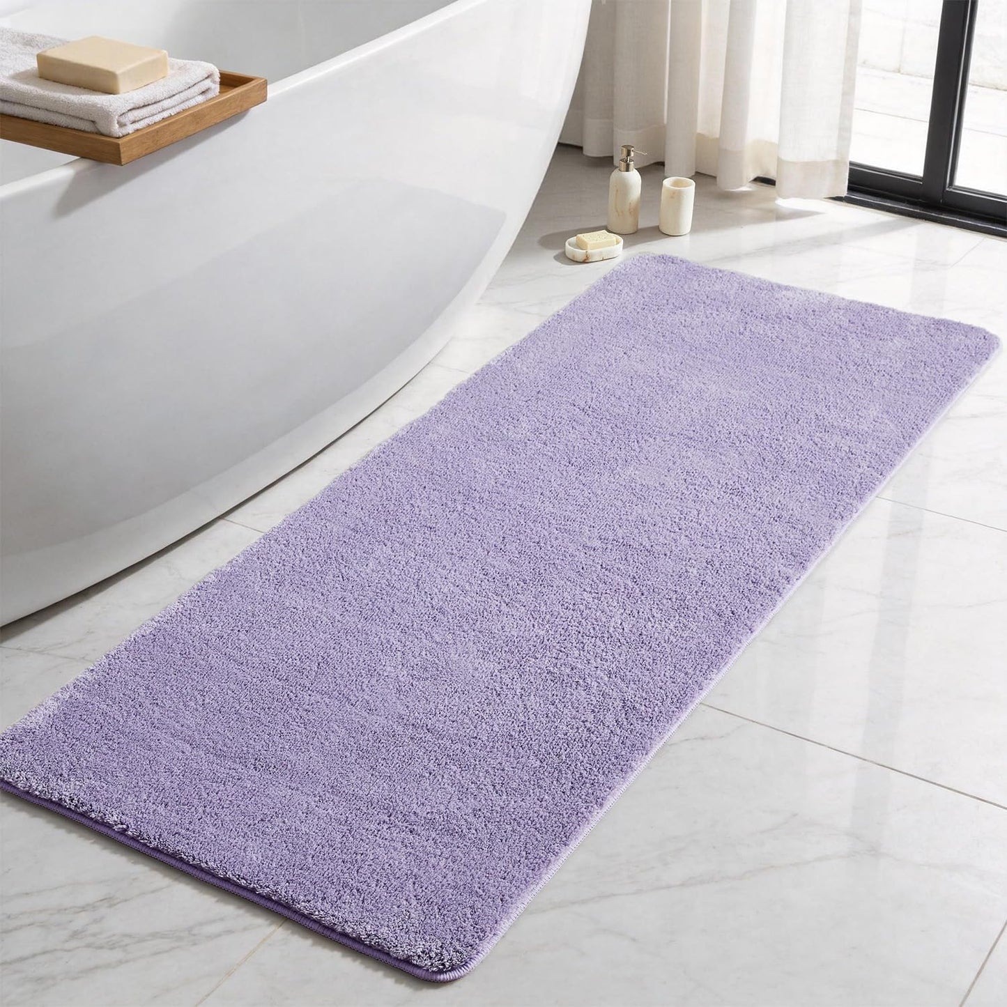 Ultra Soft Absorbent Bath Mat with Rubber Backing