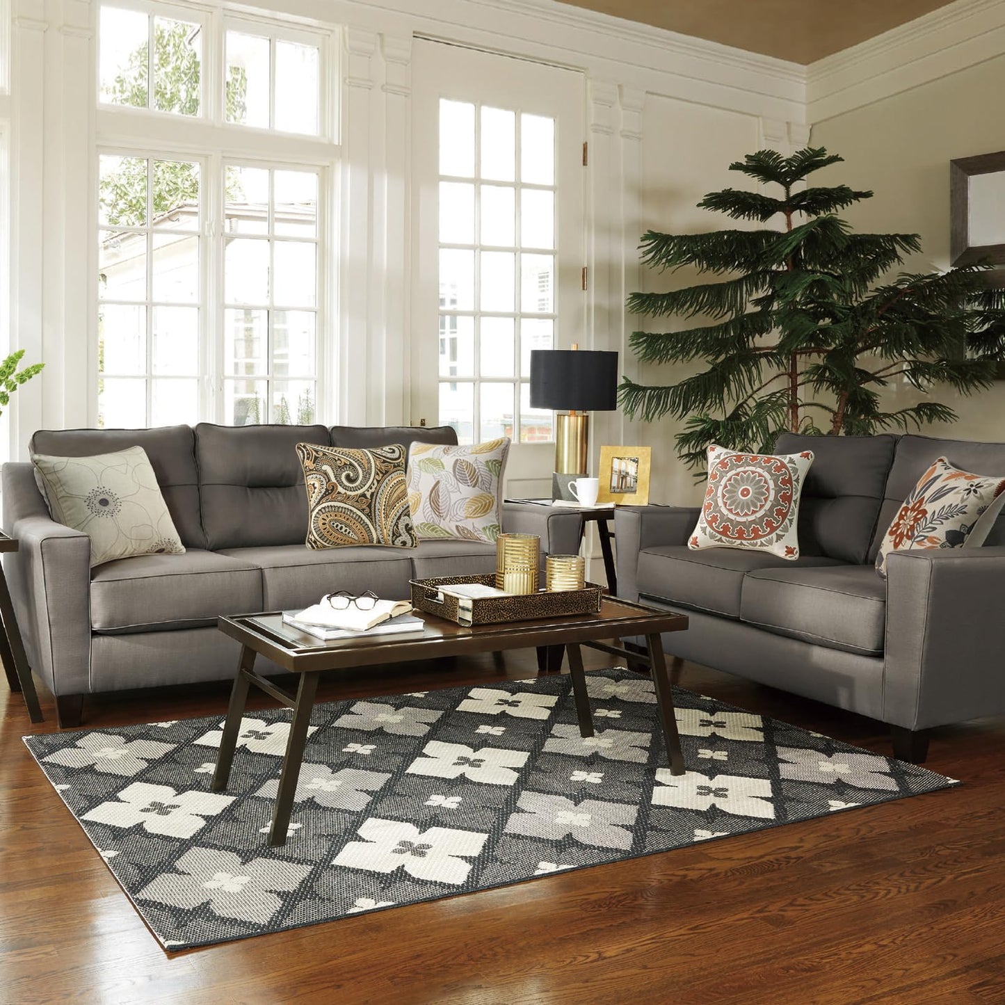 Outdoor Decorative Pillow Set for Patio Couch