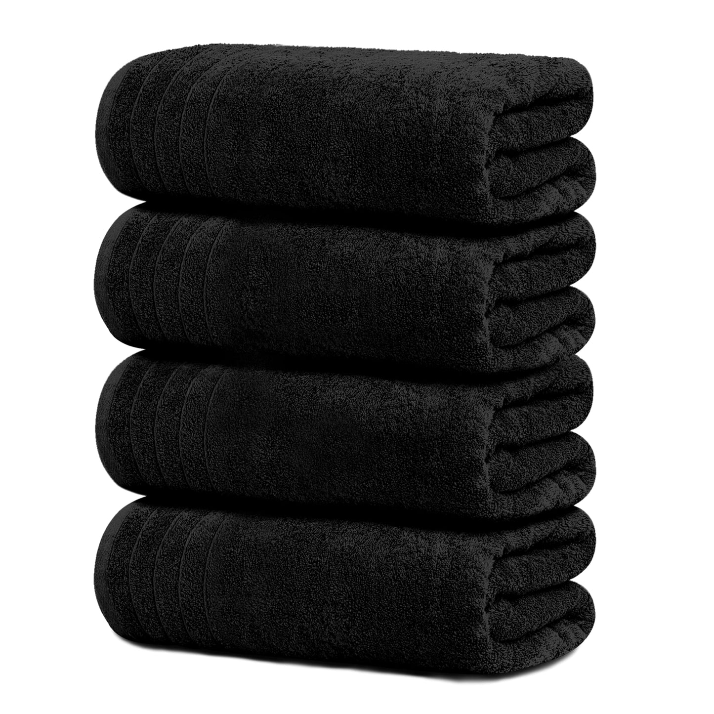 Extra Large Cotton Bath Towels Soft Quick-Dry 4-Pack