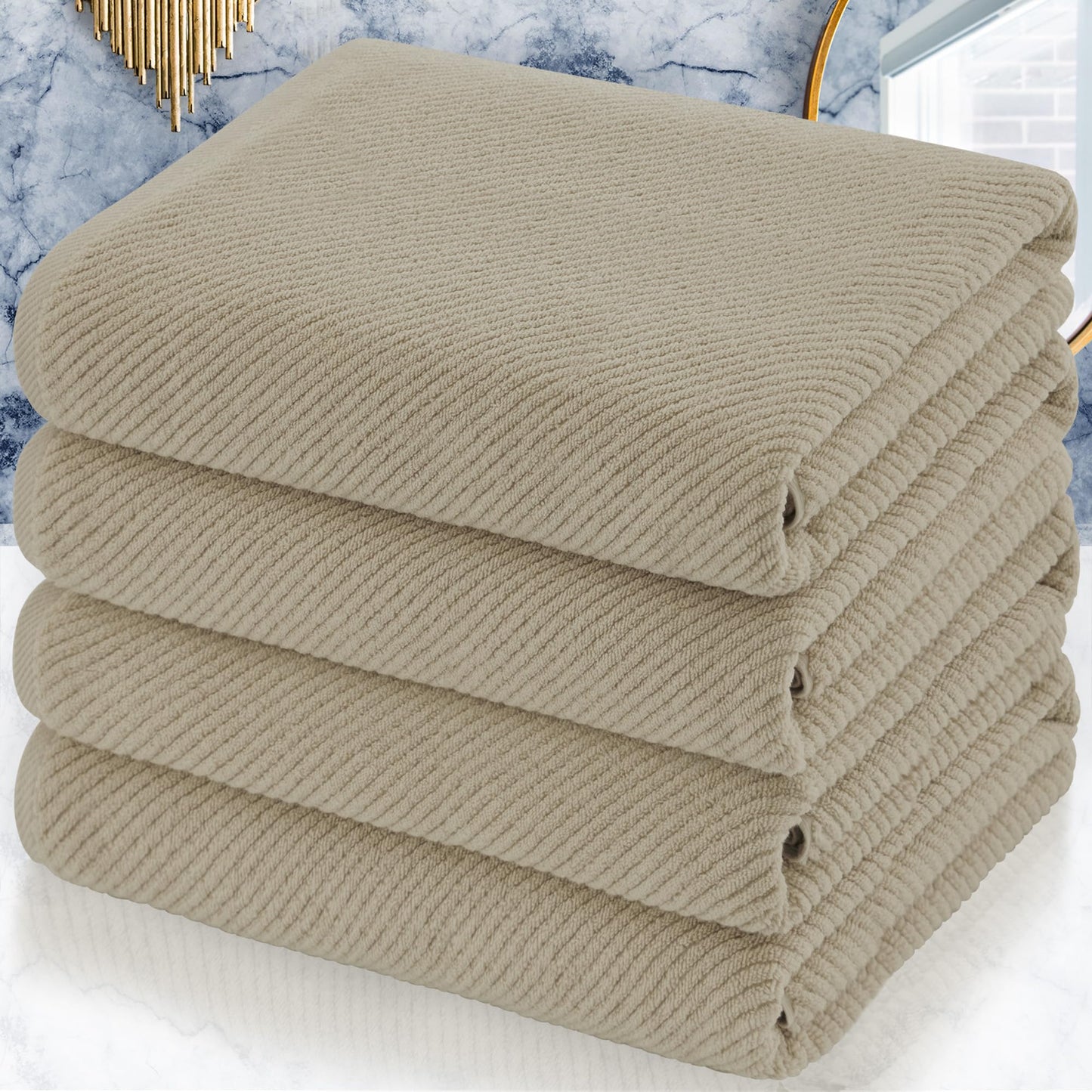 Cotton Bathroom Towel Gift Set 6-Piece Collection