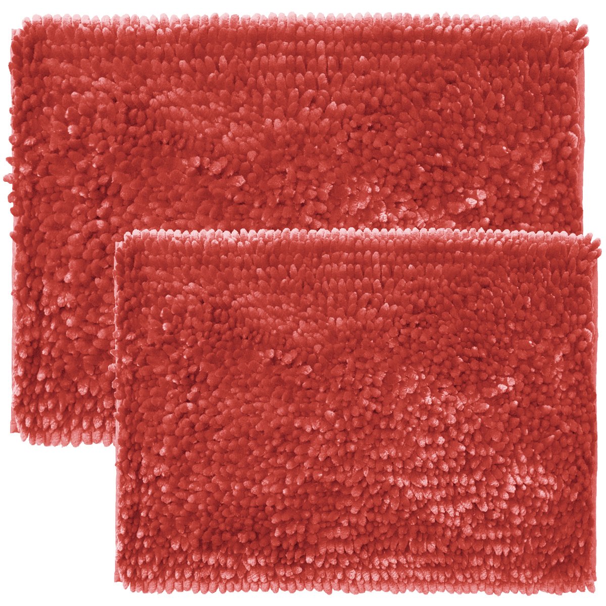 Butter Chenille Bath Rug Set with Non-Slip Backing
