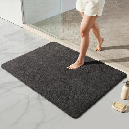 Ultra Soft Absorbent Bath Mat with Rubber Backing
