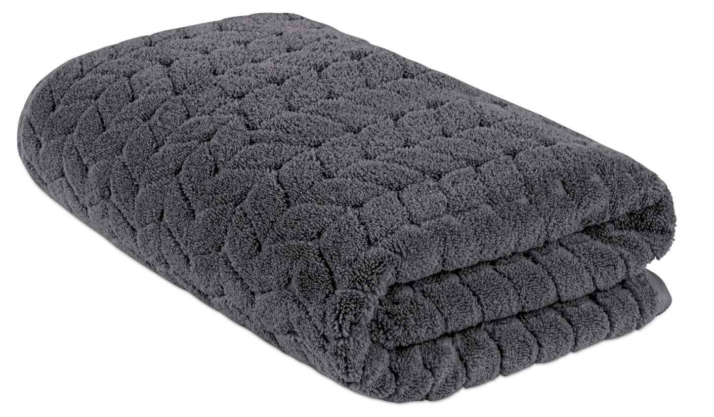 Turkish Cotton Towel Set Soft Plush Jacquard Design