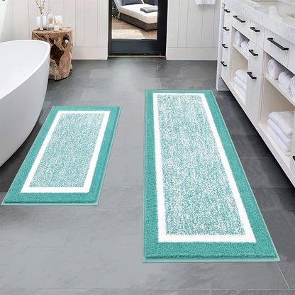 Microfiber Bath Rug Set with Plush Non-Slip Design