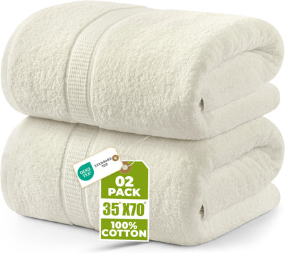 Jumbo Cotton Bath Sheet Extra Large Soft Quick-Dry