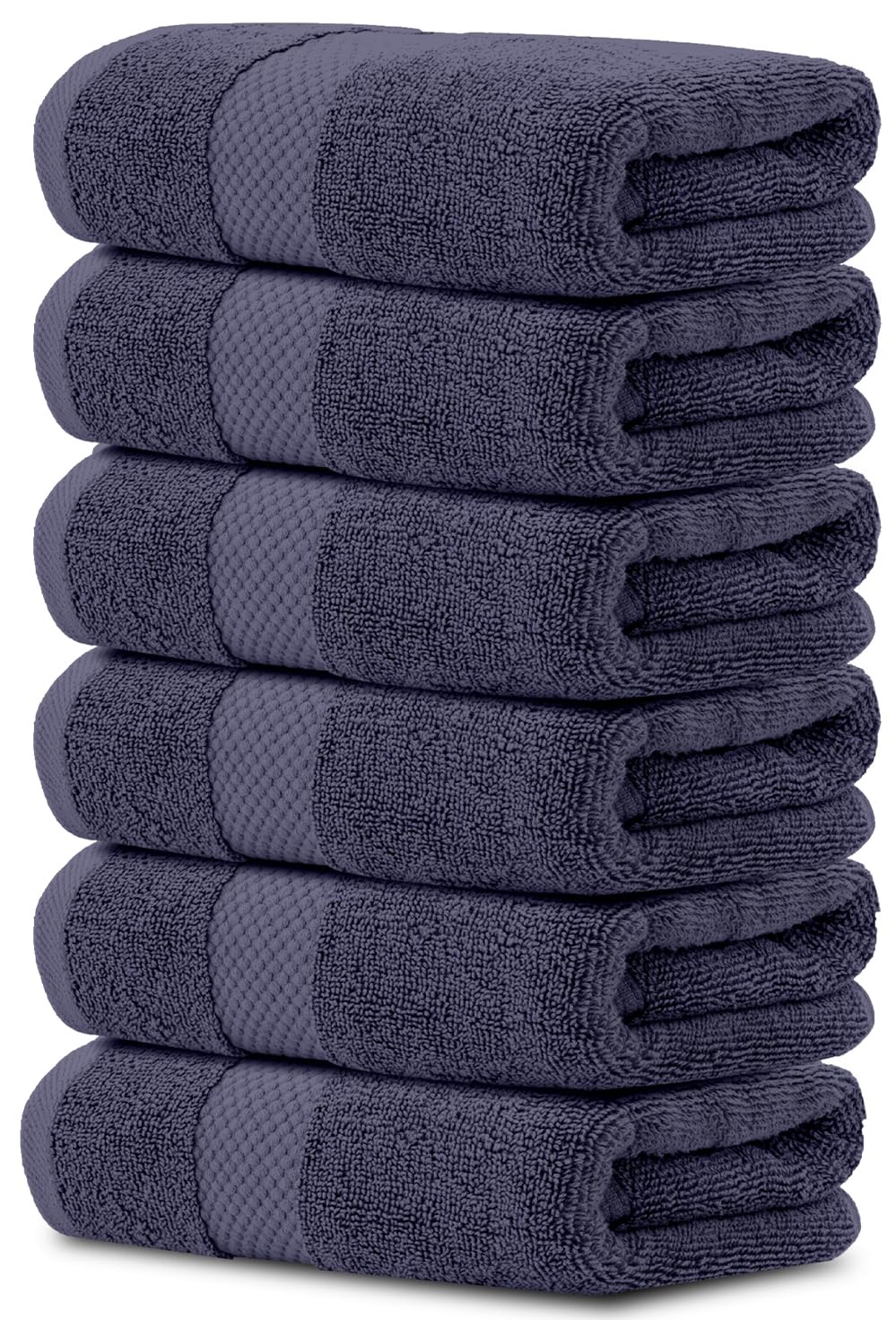Luxury Cotton Hand Towel Set Hotel Spa 6-Pack