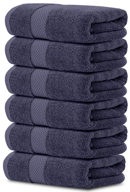 Luxury Cotton Hand Towel Set Hotel Spa 6-Pack