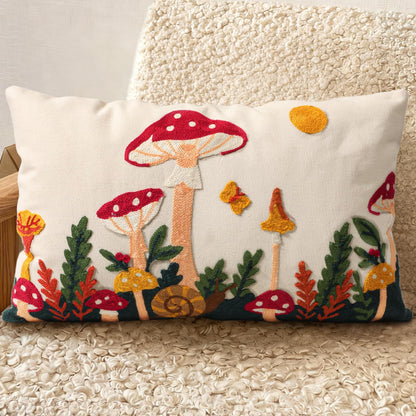 Boho Embroidered Throw Pillow Covers Set of 2