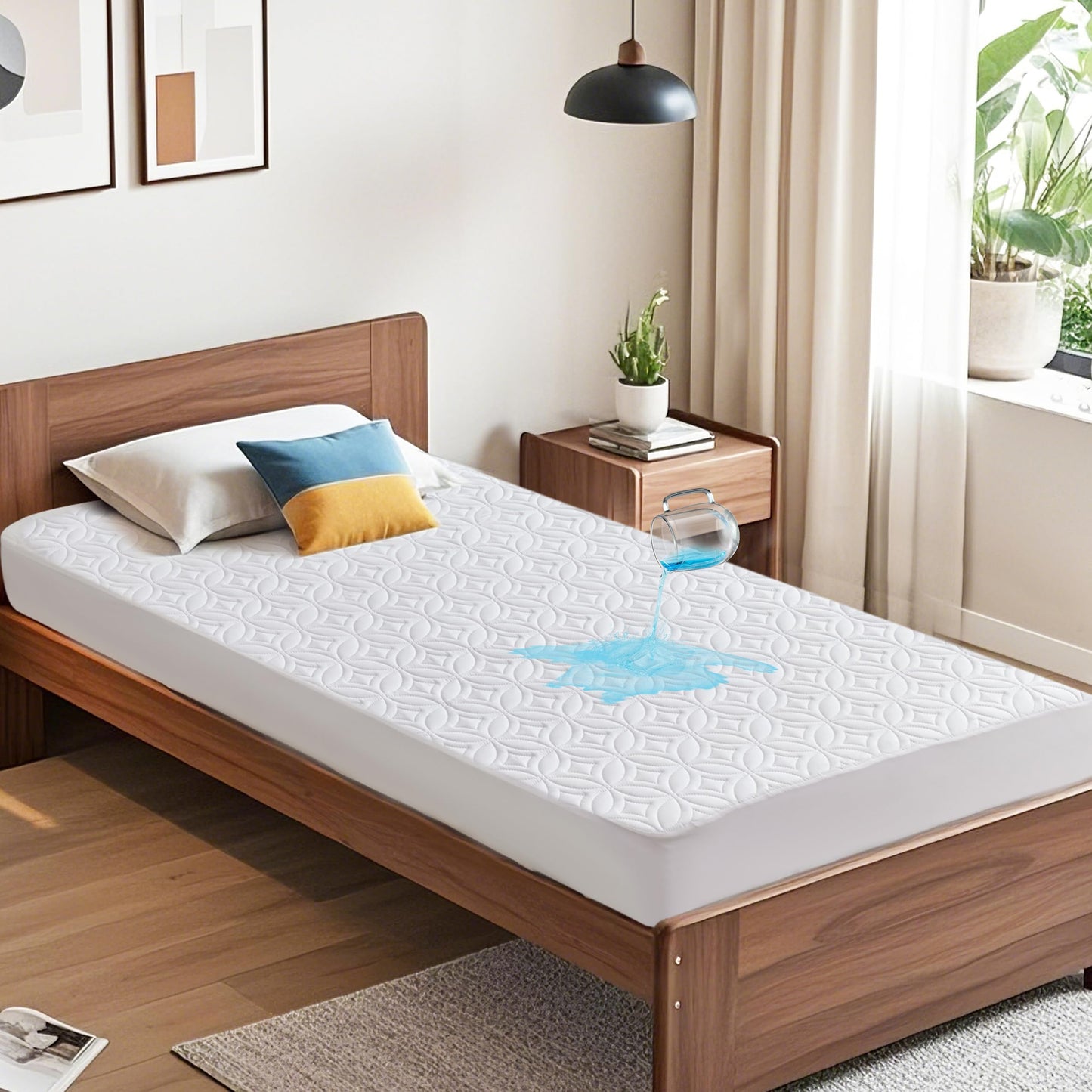 Waterproof Quilted Mattress Protector Deep Pocket Cover