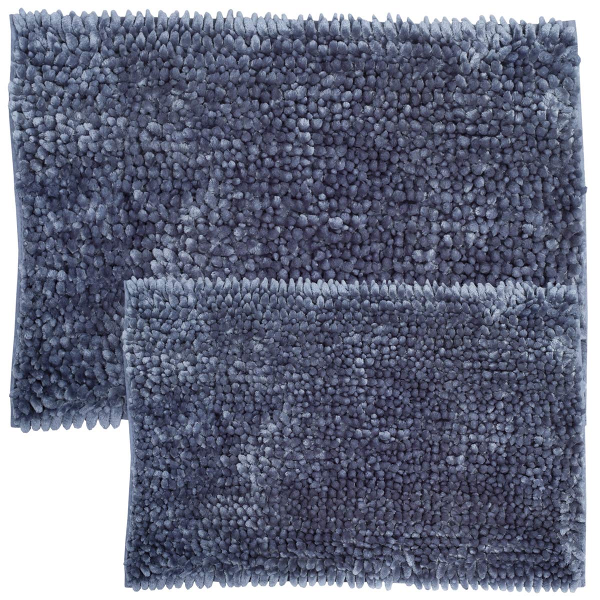 Butter Chenille Bath Rug Set with Non-Slip Backing