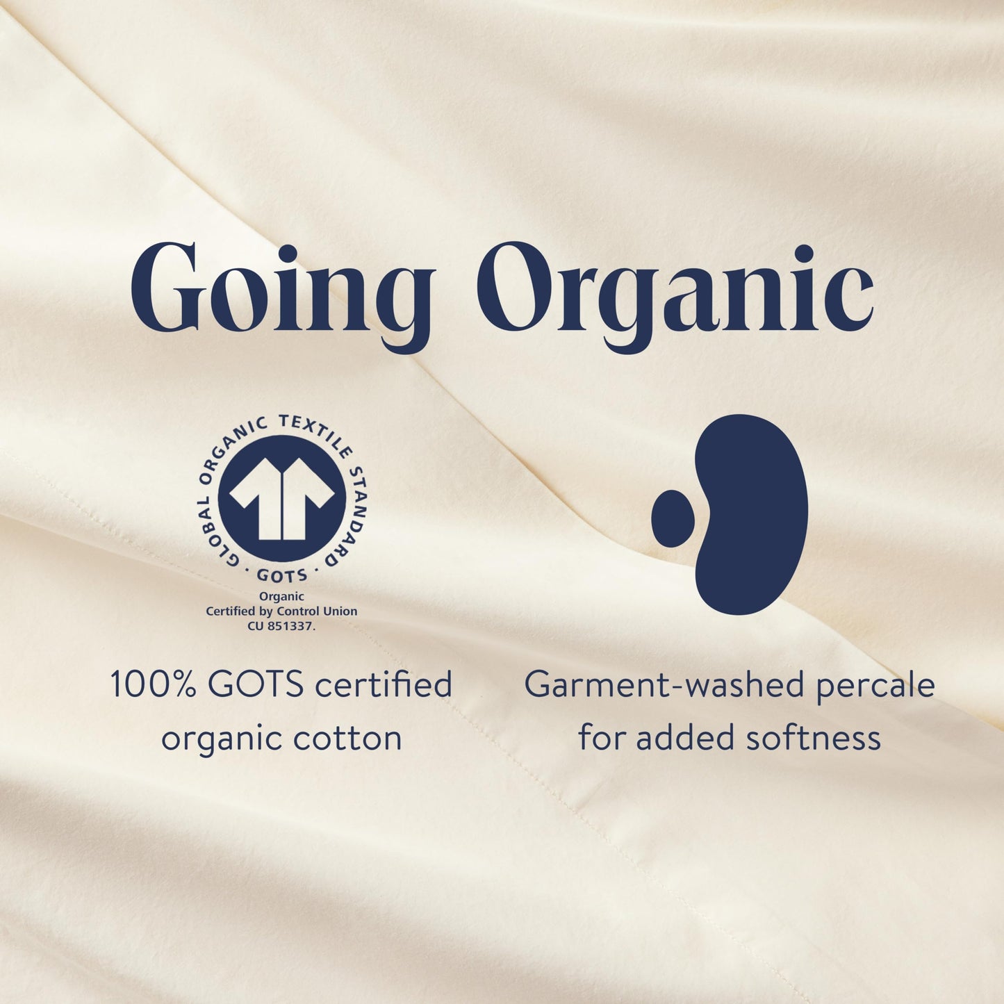 Organic Cotton Pillowcase Set Soft Breathable Cover