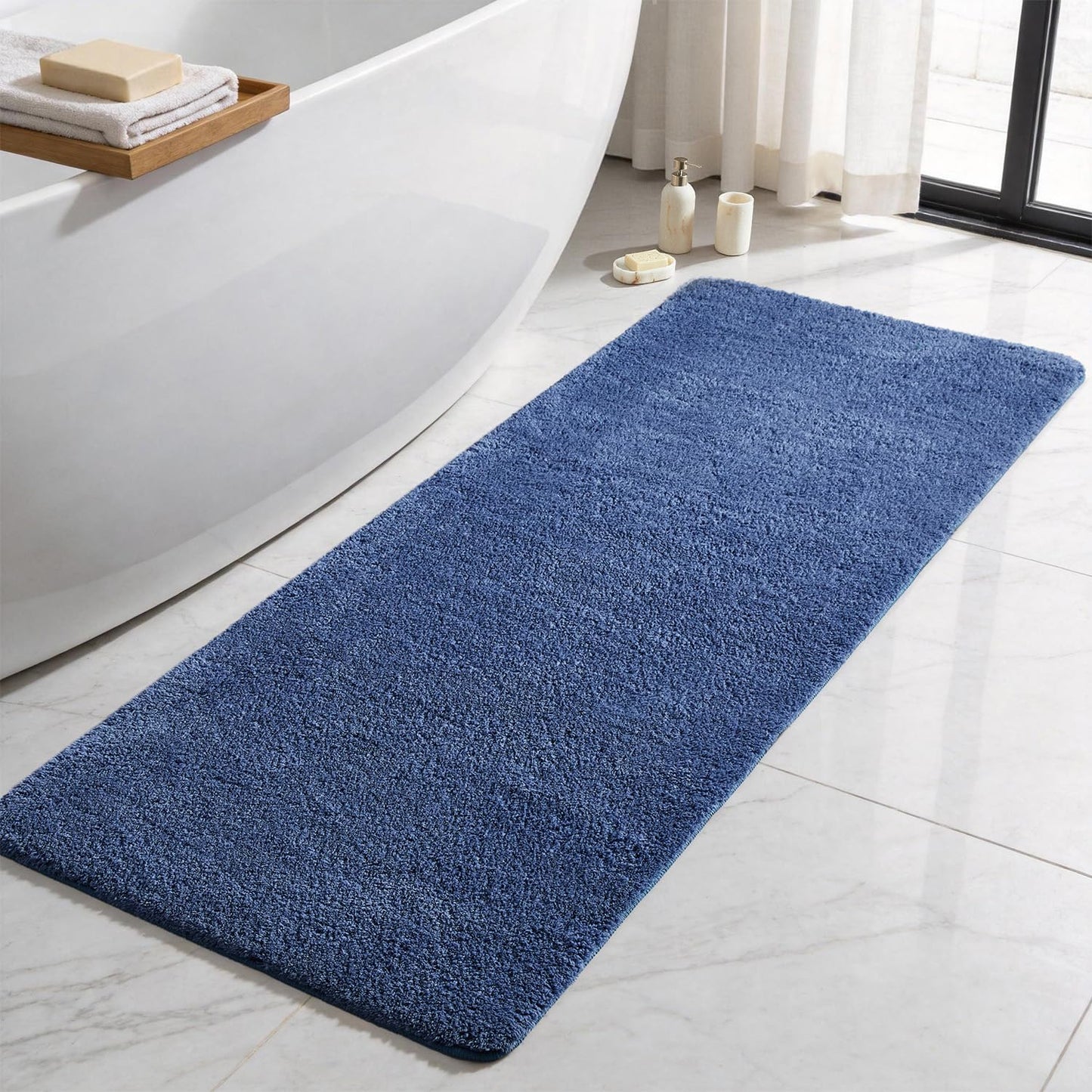 Ultra Soft Absorbent Bath Mat with Rubber Backing